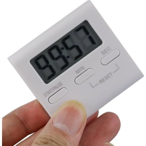 Super Dunne Lcd Digitale Scherm Keuken Countdown Timer Magneet Klok Slaap Stopwatch Klok Timer Temporizador