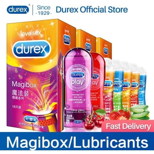 Durex Spike Condoms Ice Fire Mixed 4 Style Large Particle Big Dotted Thread Cock Penis Goods for Adults Sex Toys
