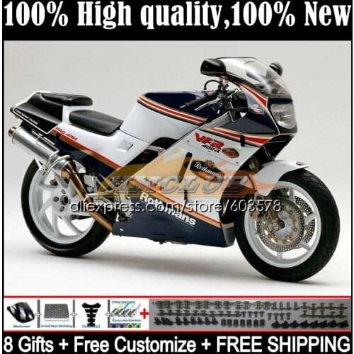 Body For HONDA VFR400 R V4 VFR400R 1989 1990 1991 1992 1993 35CL.0 RVF VFR 400 R RR CC NC30 89 90 91 92 93 Fairing Rothmans Blue