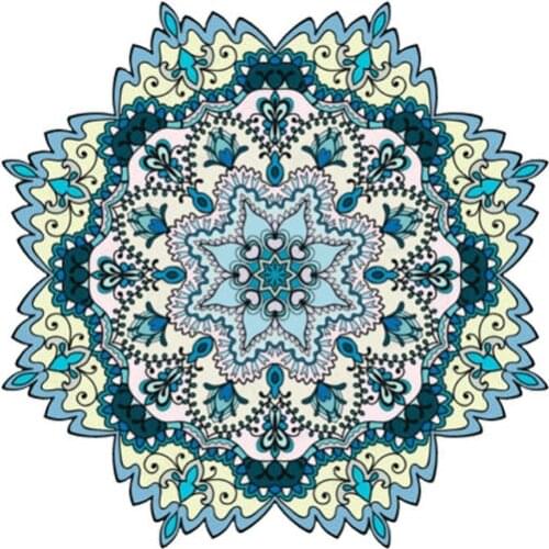 Hot Sell Creative Car Sticker Mandala Ornament Decal Vinyl Motorcycle Sunscreen Anti-UV PVC 12cm X 12cm