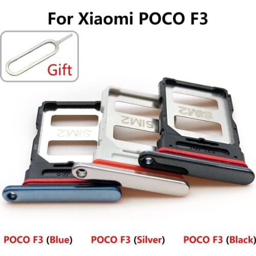 Sim Card Slot Tray Holder For Xiaomi Poco M3 SD Card Tray Holder Phone Replacement Parts