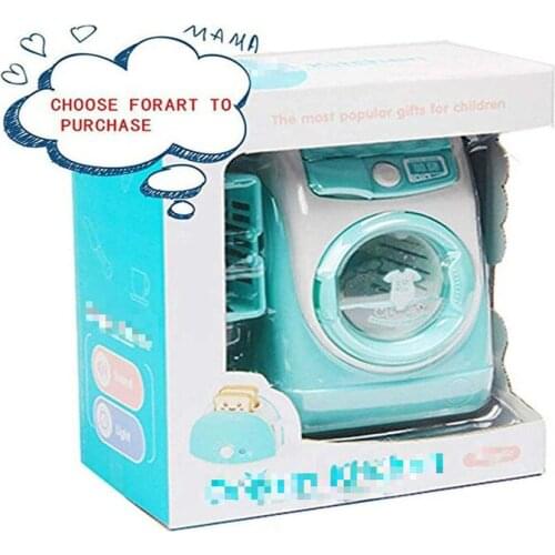 Mini Kids Simulation Dollhouse Furniture Kitchen Toys Pretend Toys for Play House Washing Machine Kids Parent-Child Interactive