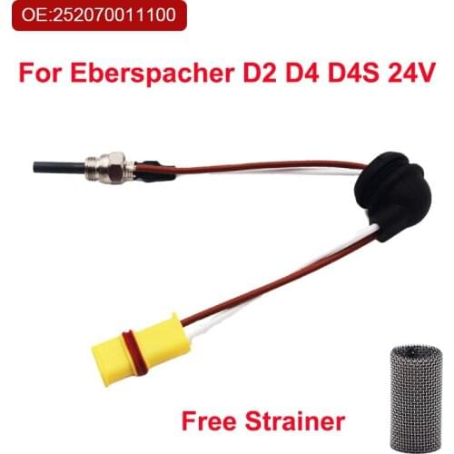 Truck RV Camping Yacht Car Diesel Parking Heater Glow Plug 252070011100 +Strainer For Eberspacher 24V Airtronic D2 D4 D4S