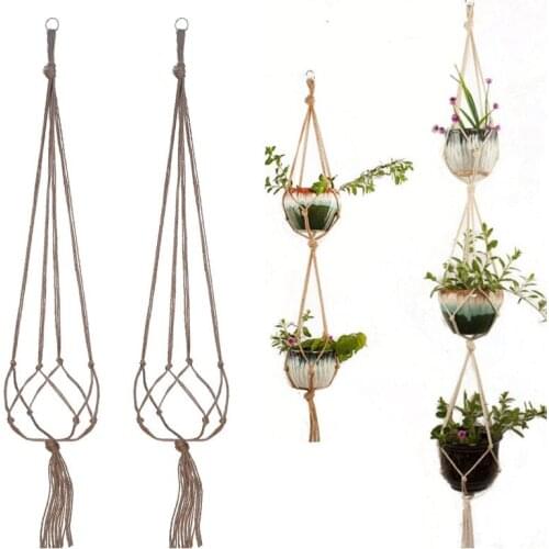 Macrame Plant Hanger Flower pot hanging basket Hanger Wall Decoration Garden Hanging Planter Macrame Wall Hanging