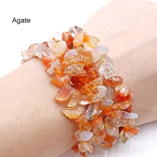 Natural Red Agates Gravel Genuine Stone Crystals Energy Quartzs Color Healing Beads For Jewelry Making DIY Necklace