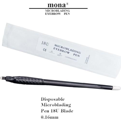 New Arrival Disposable Microblading Tools Permanent Makeup Microblading Pen 18U 0.15MM For Eyebrow 10pcs/pack Tattoo Manual Pen