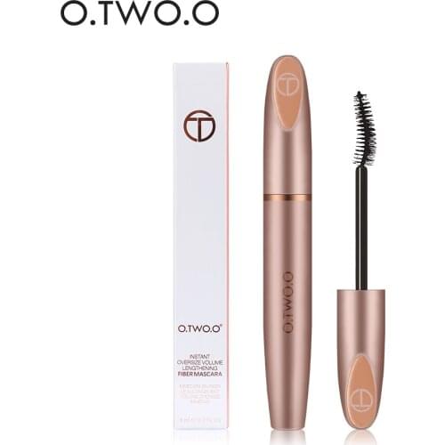 O.TWO.O 3D Silk Fiber Mascara Lengthening Waterproof Long Lasting Curling Thick Mascara Long Eyelashes Extension Make Up