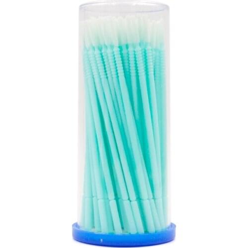 100 PCS Disposable Micro Cotton Swabs Brushes Remover Stick Bar For Eyelash Extension Makeup Supplies