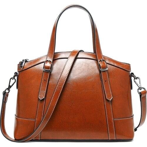 Luxury women handbags female vintage leather shoulder bag large capacity totes crossbody bags for ladies 2019