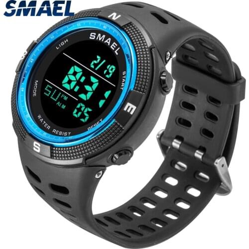 SAMEL Fashion Men’s Luxury Watches 2021 Waterproof Chronograph Stopwatch Modern Alarm Electronic Wristwatch Male Clock 1915