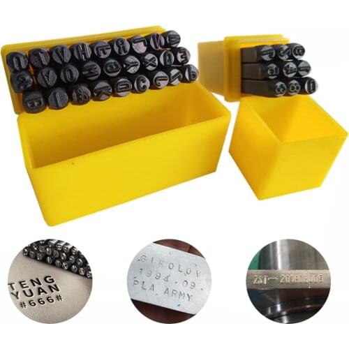 Numbers Alphabets Printing Tools DIY Craft Embossing Stamp For Leather Creative Leather Handmade Carving Tool Steel Punch