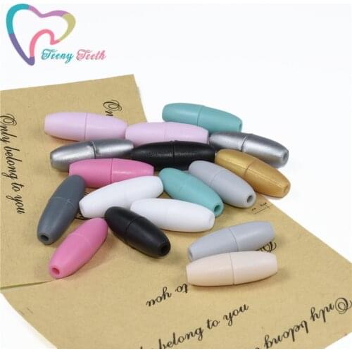 Teeny Teeth 100 PCS Monochrome Colors Black Breakaway Safety Clasp For Teething Necklaces & Bracelets Plastic Breakaway Clasps
