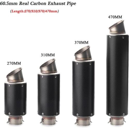 Universal Carbon Fiber Exhaust Muffler Pipe Silp on 60.5mm Motorcycle Silencer System Preis: US $50.88 / piece