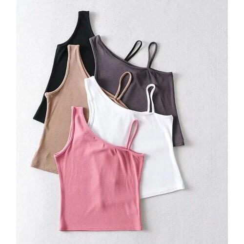Women cami top slim irregular tops