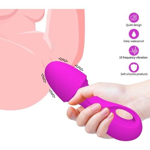 Female Vibrator 10-frequency Mini AV Stick Vagina Massager Sex Toys for Woman Silicone Dildo Clitoral G-spot Stimulator Sex Shop