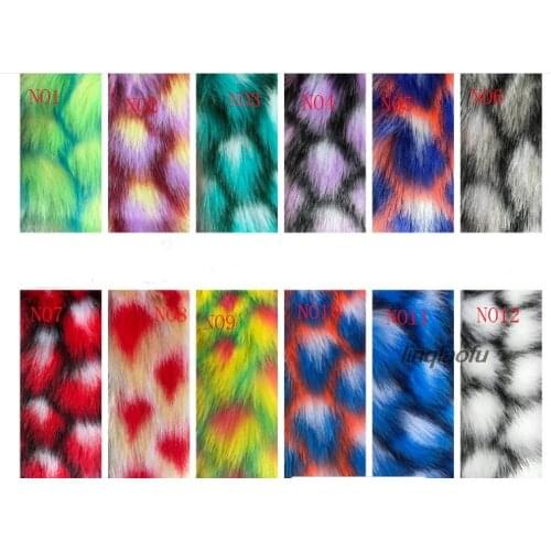 1500g imitation rabbit fur fox fur plush fabric artificial fur pineapple jacquard fabric