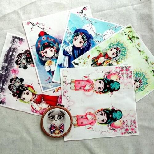 24*24cm 5pcs China style Hua Dan Sewing Quilt Scrapbooking Tissue Pattern Fabrics Needlework Material purse Cloth patchwork S139