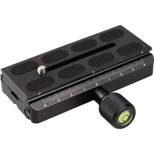 PR80 Quick Release Clamp + Plate Aluminum Alloy for DSLR Camera and Slider Rail