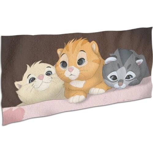 Cartoon kitten printing quick drying bath towel Spa bathrobe laundry laundry foam foam beach towel towel towel