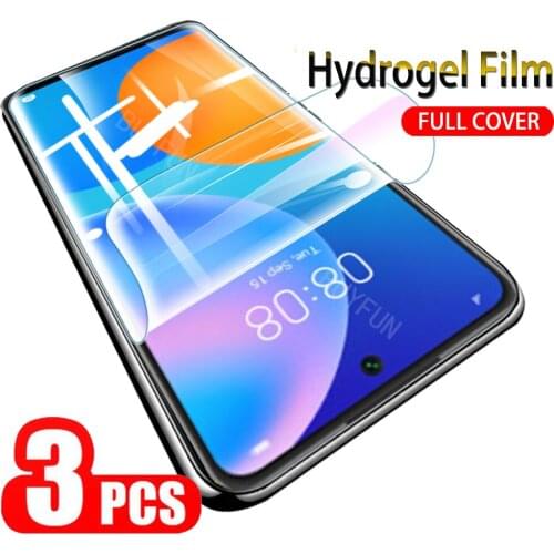 3PCS Hydrogel Film For Huawei P Smart 2021 Screen Protector Hydrogel Protective Film For huawei p smart plus 2019 screen film
