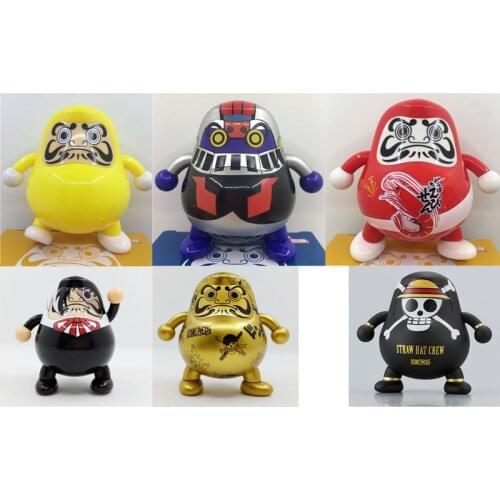 Hot Sale Japan Classic Daruma Club One Piece Black Jack AKA-ONI 8cm Cute Statue Various Types Tamashii Nations Action Figure