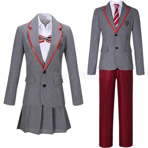 4PCS New TV Series Elite Season Cosplay Costume Adult Men Women Halloween Party JK School Uniform C150M246