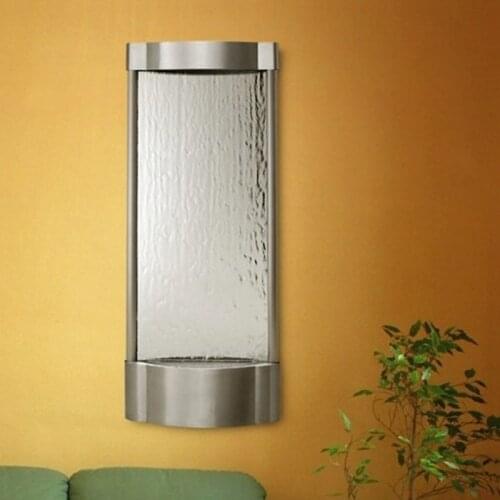 Stainless Steel Metal Wall Water Fountain with Polished Surface for Home Decoration