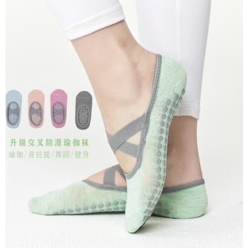 Pure Cotton Dot Silicone Non-slip Women High Quality Pilates Socks Breathable Yoga Socks Ballet Dance Sports Socks for Fitness