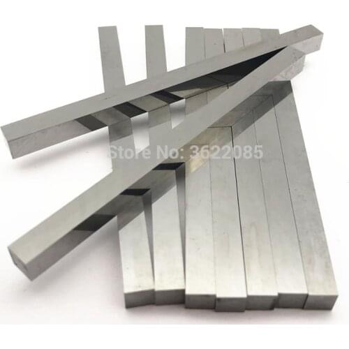 KLOT HRC40 Solid Carbide Strip Ground Flat Stock 4 5 6 8 10 12 14mm K10 Steel Flat Stock/Bar Rectanguar Blank