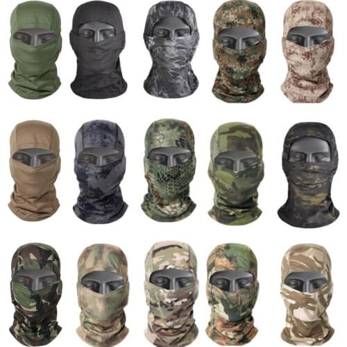 Camo Army Military Balaclava Full Face Bike Cycling Wargame Hunting Tactical Balaclava Helmet Liner CS Paintball Airsoft Cap