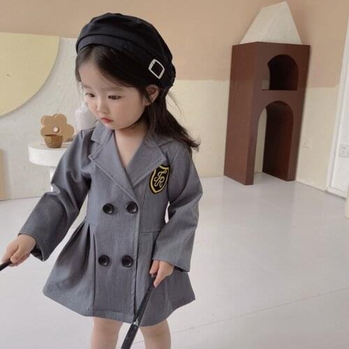 Girl Dress Kids Baby Gown 2021 Formal Spring Autumn Toddler Princess Outwear School Beach Uniform Dresses Children Clothing