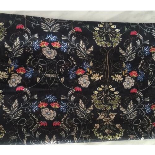 NEW arrival flowers print Chiffon fabrics For spring summer dress curtains Bedding Textile Quilting