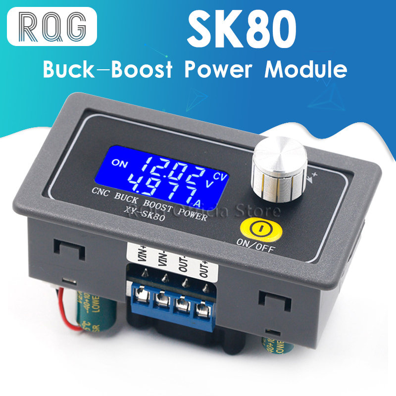 SK80 DC DC Buck Boost Converter CC CV 0.6-36V 5A Power Module Adjustable Regulated laboratory power supply variable 5V 12V 24V