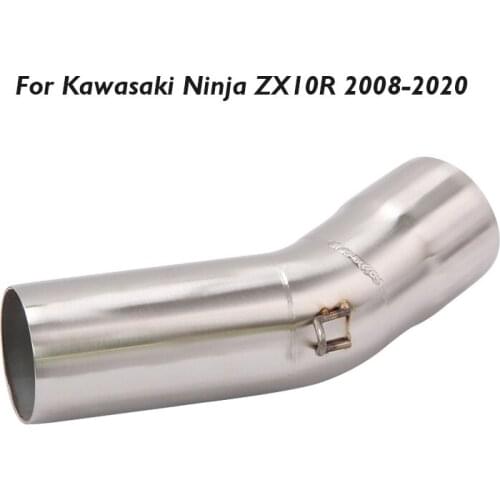 Motorcycle Exhaust Middle Pipe Connection Link Tbe Mid Exhaust System Pipe for Kawasaki Ninja ZX10R 2008-2020
