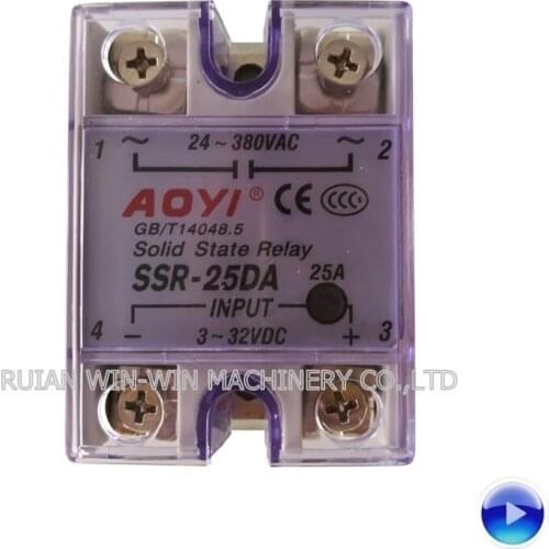 SSR-25DA ssr 25da 5pcs aoyi ssr industrial solid state relay voltage regulator control for film blowing machine