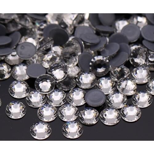 Crystal Color Rhinestones Iron On Strass Flat Back Rhinestones For Clothes Hotfix Glitter Crystal For DIY Shoes Bags