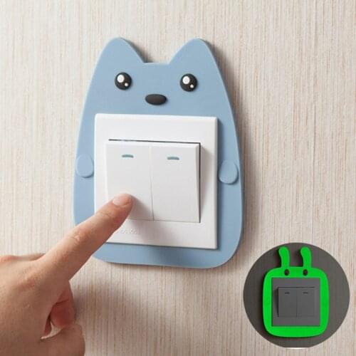 Luminous Permanent Self-Luminous Night Nordic Wind Switch Stickers Self-Adhesive Living Room Three-Dimensional Switch Protective
