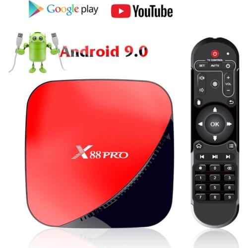 X88 PRO RK3318 Tv Box Android 9.0 4K Ultra HD Tv box Media Player Google Play YouTube Netiflex Set top Android Tv Box X88 Pro