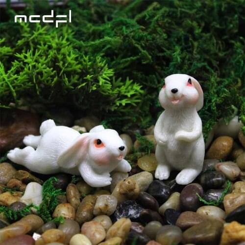 MCDFL Fairy Bunny Rabbit Easter Aesthetic Room Decor Garden Decoration House Accessories Home Living Elf Bar Couple Gift Office