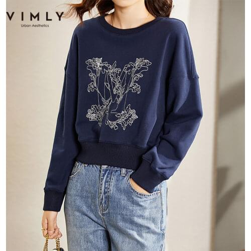 Женские короткие толстовки Vimly China At AliExpress