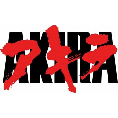 For Akira Japanese Text Symbols Personality Car Stickers Scratch-Proof Vinyl Decal Surfboard Bumper Graphicsjavascript 13cm*8cm