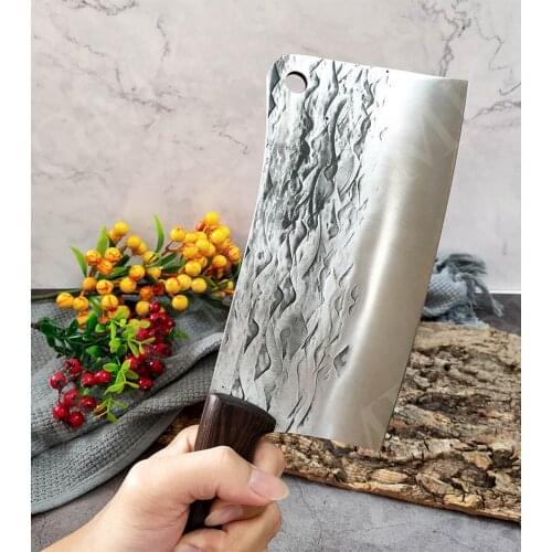 High hardness butcher knife Stainless Steel Bone Chopping Damascus Professional Chef Knife Cleaver Bone