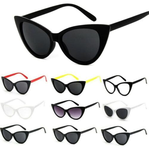 Vintage retro female cat eye tone classic sunglasses fashion designer glasses