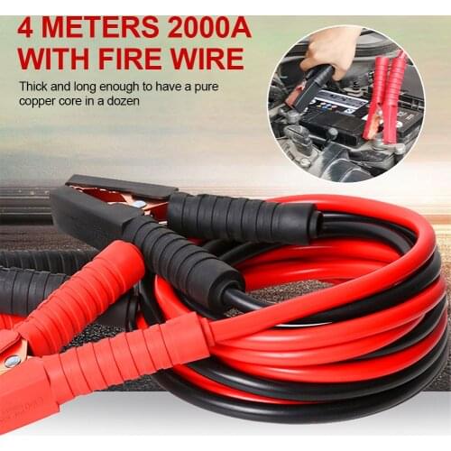 3/4 Meters 2000AMP Heavy Duty Quality Booster Cables for Car Battery Automotive Booster Cable Jump Start Cable for Car Van