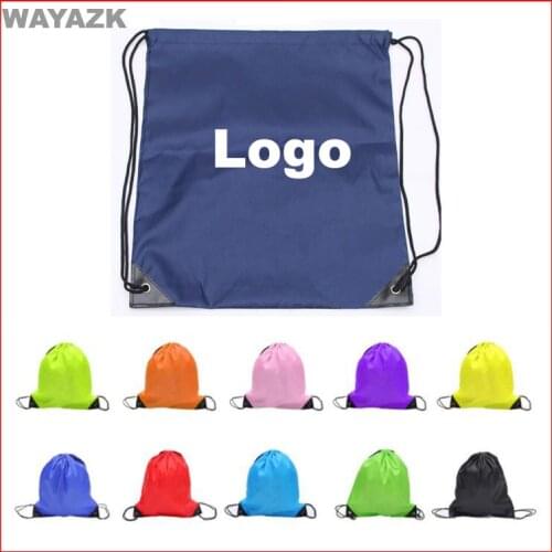300pcs/lot) custom logo backpack kids gift bag for promotion