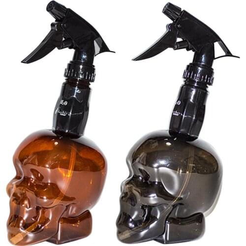 500ml Skull Shape Empty Hairdressing Spray Bottle Salon Barber Hair Styling Skillful Manufacture Water Mist Sprayer