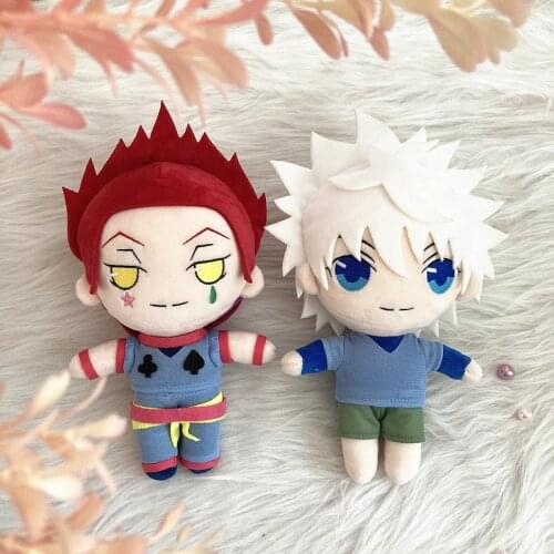 Anime HUNTERxHUNTER Killua Zoldyck Hisoka Plush Toys Doll Hisoka Killua Stuffed Toy PP Cotton Nice Gift Size 22cm