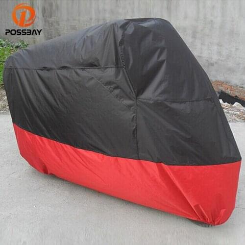 POSSBAY All Motorcycle Cover Rain Dust Sun Prevent Bask Outdoor UV Prevention Scooter Covers For Honda/Harley/Suzuki/Yamaha