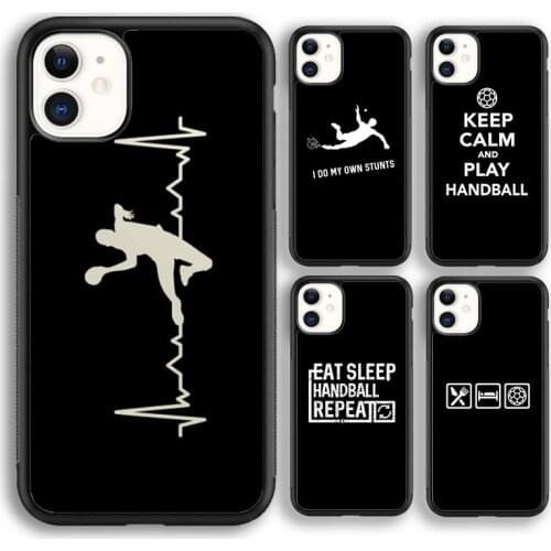Krajews Keep calm and play Handball Phone Case Cover For iPhone 5s SE 6s 7 8 plus X XS XR 11 12 pro max Samsung Galaxy S8 S9 S10