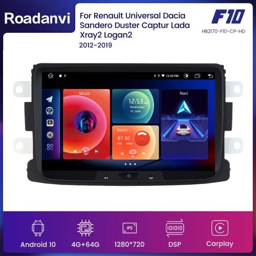 Dasaita Car radio Multimedia Video Player for Renault Duster Dacia Sandero Captur Lada Xray 2 Logan 2 with Carplay Android 10.0